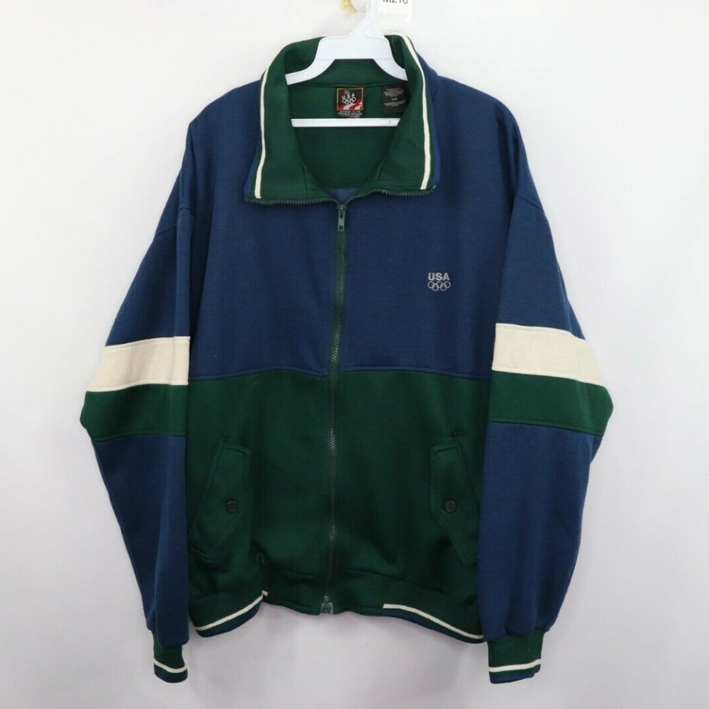 Vintage Usa Olympics Spell Out Color Block Jacket